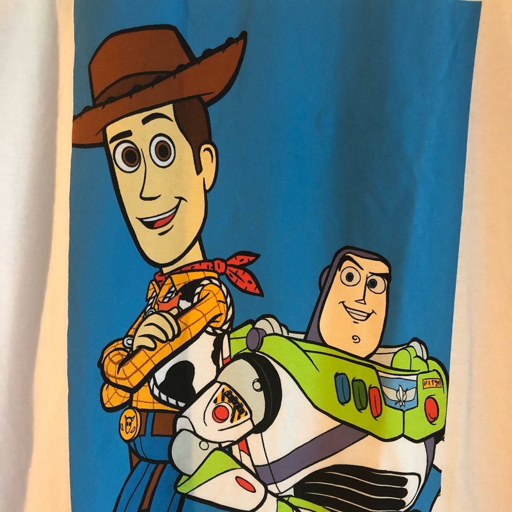 Disney Toys Story Woody & Buzz T shirt L